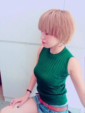 「James（ジェイムス）のアイテム」を使った、James Yumi Esakiさん（レディース・157cm）の夏コーディネート