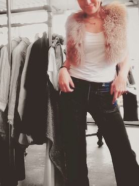 「James（ジェイムス）のアイテム（ジャケット/アウター）」を使った、James Yumi Esakiさん（レディース・157cm）の夏コーディネート