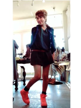 「BAD（バッド）のアイテム（ワンピース/ドレス）」を使った、James Yumi Esakiさん（レディース・157cm）の秋コーディネート