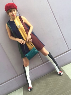 「James（ジェイムス）のアイテム」を使った、James Yumi Esakiさん（レディース・157cm）の秋コーディネート