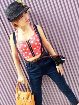 「James（ジェイムス）のアイテム」を使った、James Yumi Esakiさん（レディース・157cm）の秋コーディネート