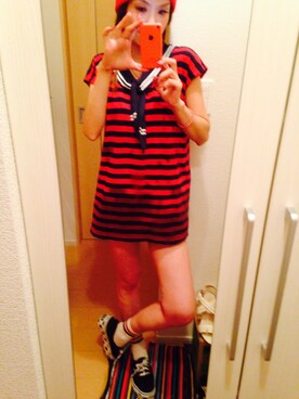 「BLOC（ブロック）のアイテム（ワンピース/ドレス）」を使った、ミーミさん（レディース・160cm）の夏コーディネート