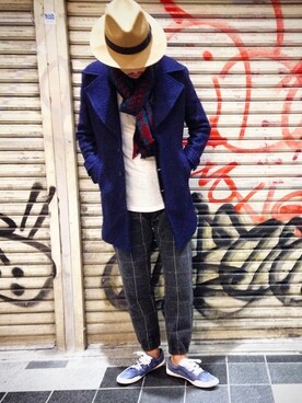 「Import & Select（インポートアンドセレクト）のアイテム（ジャケット/アウター）」を使った、Kanta Yonezuさん（メンズ・176cm）の秋コーディネート