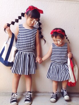 M & Rさん（キッズ・110cm）の夏コーディネート