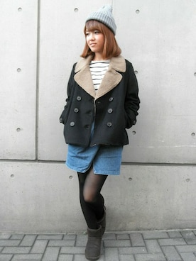 「Factor=（ファクターイコール）のアイテム（帽子）」を使った、Nakamuraさん（レディース・156cm）の秋コーディネート