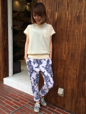 「Factor=（ファクターイコール）のアイテム（シューズ）」を使った、Nakamuraさん（レディース・156cm）の春コーディネート