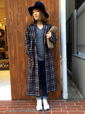 「Factor=（ファクターイコール）のアイテム（シューズ）」を使った、Nakamuraさん（レディース・156cm）の秋コーディネート