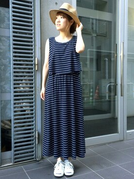 「Factor=（ファクターイコール）のアイテム（シューズ）」を使った、Nakamuraさん（レディース・156cm）の春コーディネート