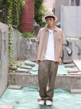 「Dude（デュード）のアイテム」を使った、坂本たかまささん（メンズ・173cm）の夏コーディネート