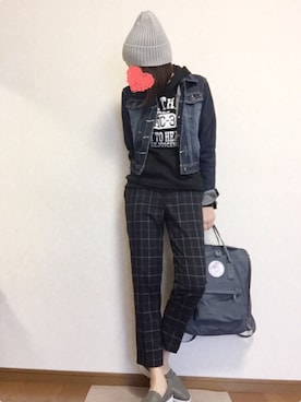 「アイテム（その他シューズ、グレー系）」を使った、kaorinnさん（レディース・158cm）の春コーディネート