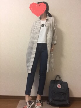 「メタリックサンダル」｜kaorinnさん（レディース・158cm）の春コーディネート