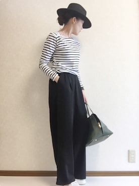 「coca（ANDEX shoes product）（コカ）のアイテム（パンツ）」を使った、kaorinnさん（レディース・158cm）の春コーディネート