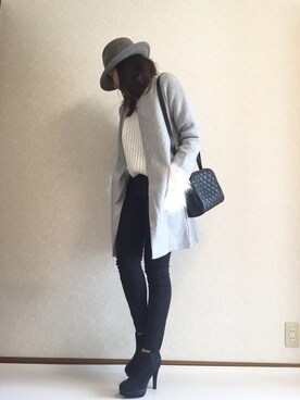 「tocco（トッコ）のアイテム（ジャケット/アウター）」を使った、kaorinnさん（レディース・158cm）の秋コーディネート