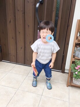 「ながぐつ」｜「アイテム（パンツ）」を使った、inaさん（キッズ・90cm）の夏コーディネート