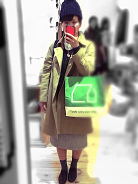 「chambre de charme（シャンブルドゥシャーム）のアイテム（バレエシューズ）」を使った、moechichiさん（レディース・160cm）の秋コーディネート