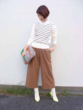 「ファークラッチ」｜eyeRONIMさん（レディース・165cm）の秋コーディネート