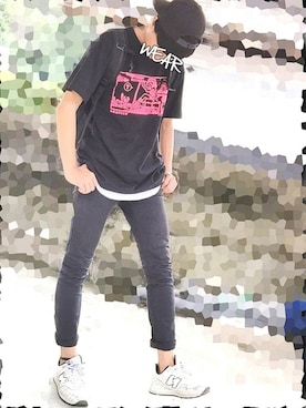 「アイテム（バッグ）」を使った、もやしマンさん（メンズ・178cm・10代）の秋コーディネート