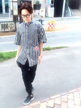 「RUSTICDIME（ラスティックダイム）のアイテム（パンツ）」を使った、Yuto   さん（メンズ・174cm）の夏コーディネート