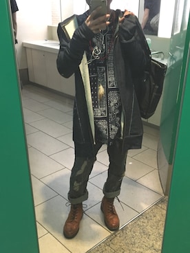 「tk.TAKEO KIKUCHI（ティーケータケオキクチ）のアイテム（Tシャツ/カットソー、その他）」を使った、つっちー@さん（メンズ）の秋コーディネート