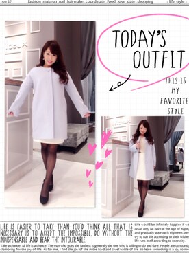 「M.deux（エムドゥ）のアイテム（その他アウター）」を使った、Shiori   さん（レディース・148cm）の冬コーディネート