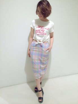 reia uchiyamaさん（レディース・161cm）の春コーディネート