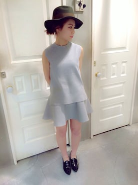 「snidel」｜reia uchiyamaさん（レディース・161cm）の冬コーディネート