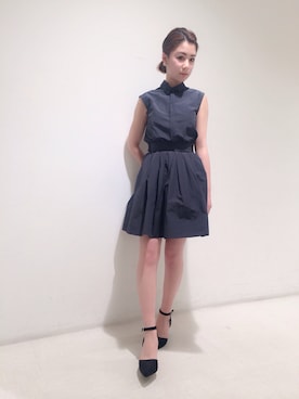 「春ワンピ」｜reia uchiyamaさん（レディース・161cm）の春コーディネート