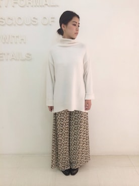 「snidel」｜「アイテム（ワンピース/ドレス）」を使った、reia uchiyamaさん（レディース・161cm）の秋コーディネート