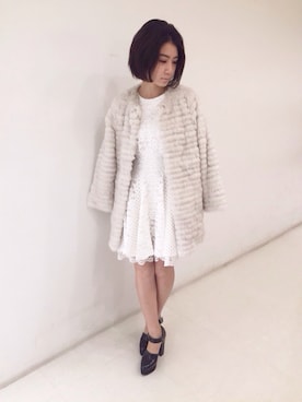 「snidel」｜「アイテム（ジャケット/アウター）」を使った、reia uchiyamaさん（レディース・161cm）の秋コーディネート