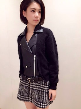 「snidel」｜「アイテム（ジャケット/アウター）」を使った、reia uchiyamaさん（レディース・161cm）の秋コーディネート