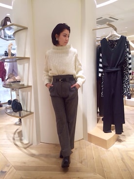 reia uchiyamaさん（レディース・161cm）の冬コーディネート