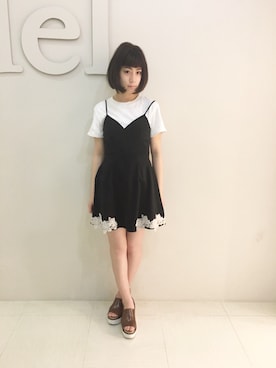 「snidel」｜reia uchiyamaさん（レディース・161cm）の春コーディネート