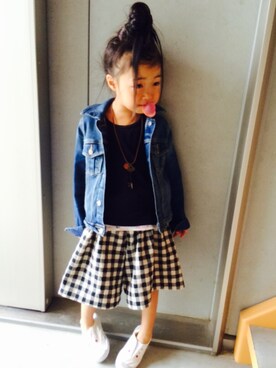 miyuuu.さん（キッズ・100cm）の夏コーディネート