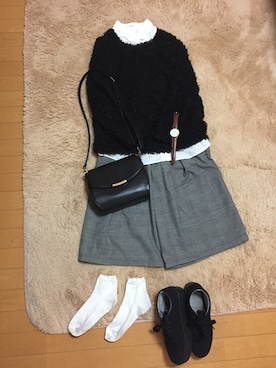 「タータンチェック」｜Hさん（レディース・156cm）の秋コーディネート