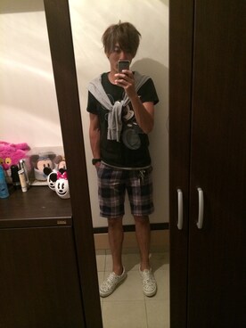 「プロデューサー巻き」｜「アイテム（その他）」を使った、tomoyäさん（メンズ・179cm）の夏コーディネート