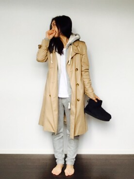 「はだし」｜「アイテム（ジャケット/アウター）」を使った、イケユキさん（レディース・152cm）の秋コーディネート