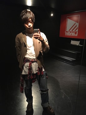 「LEPSIM（レプシィム）のアイテム（アクセサリー）」を使った、yoshyyyyさん（メンズ・174cm）の秋コーディネート