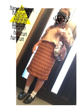 「GU（ジーユー）のアイテム（トップス、ベージュ系）」を使った、るん。さん（レディース・148cm）の秋コーディネート