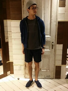 ナカモトさん（メンズ・177cm）の夏コーディネート