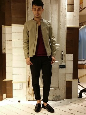 ナカモトさん（メンズ・177cm）の秋コーディネート