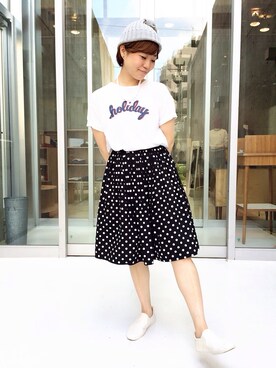 Dot＆Stripes CHILDWOMANさん（レディース・160cm）の夏コーディネート