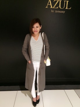 「ロングカーディガン」｜Ayami Kimuraさん（レディース・163cm）の春コーディネート