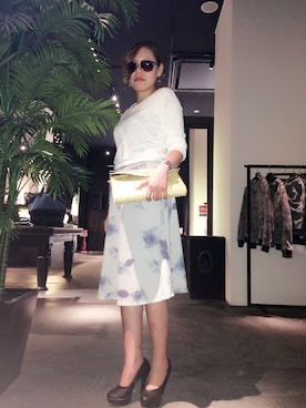 「アイテム（サングラス）」を使った、Ayami Kimuraさん（レディース・163cm）の春コーディネート