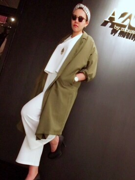 「AZUL by moussy（アズールバイマウジー）のアイテム（その他アウター）」を使った、Ayami Kimuraさん（レディース・163cm）の春コーディネート
