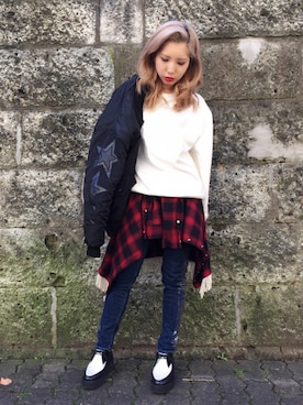 「アイテム（ドレスシューズ、その他）」を使った、Kasumi さん（レディース・150cm）の冬コーディネート