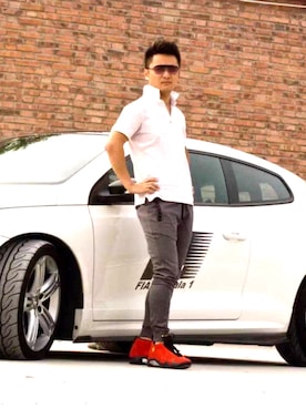 「5cm（ファイブシーエム）のアイテム（パンツ）」を使った、Harry_潘さん（メンズ・174cm）の春コーディネート