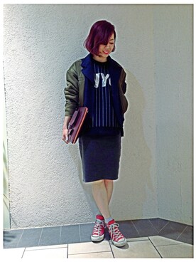2%TOKYO 岡野江美子さん（レディース・160cm）の冬コーディネート