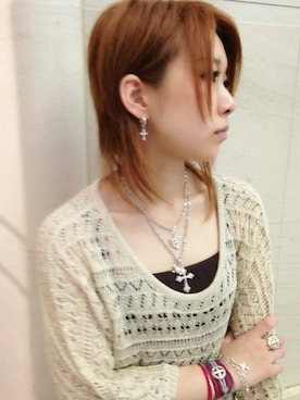 「Loree Rodkin（ローリーロドキン）のアイテム（ピアス（両耳用））」を使った、いーさんさん（レディース・153cm）の夏コーディネート
