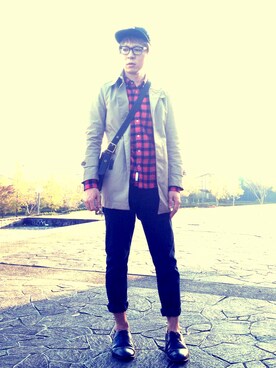 Keisuke Valentineさん（メンズ・174cm）の秋コーディネート