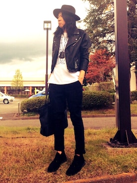 「DING（ディング）のアイテム（ジャケット/アウター）」を使った、Keisuke Valentineさん（メンズ・174cm）の秋コーディネート